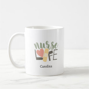 Custom Nurse Name Mug   Nursing Gift for RN, LPN 