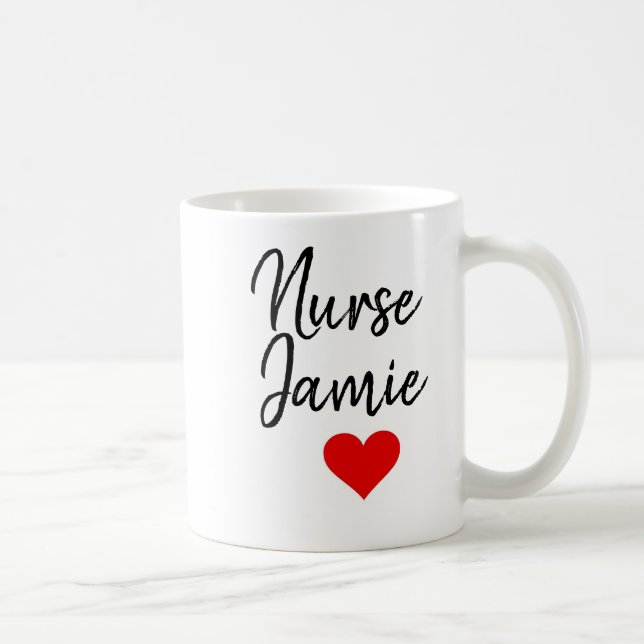 Custom nurse name mug nursing graduate (Right)