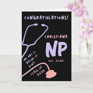 Custom Nurse Practitioner NP Graduation  Card