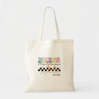 Custom Nurse Practitioner Squad NP Pastel Tote Bag