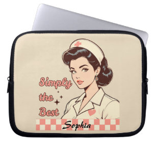 Custom Nurse Simply the Best Laptop Sleeve