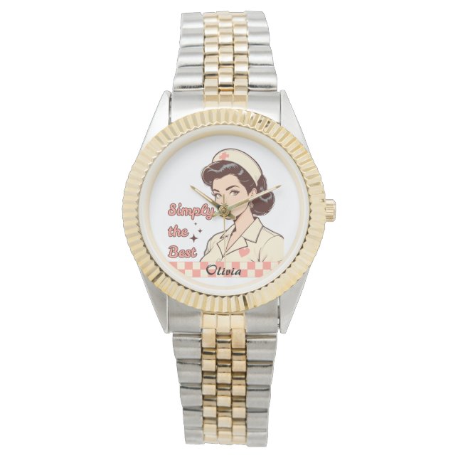 Custom Nurse Simply the Best Watch (Front)