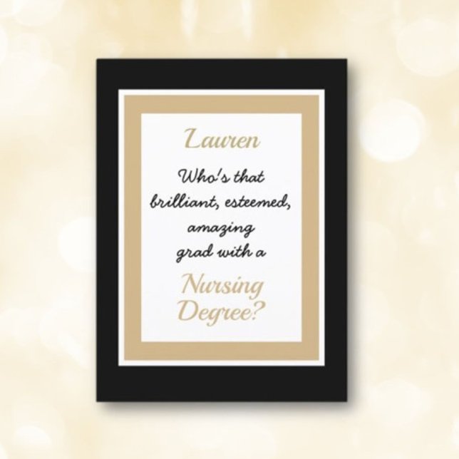 Custom Nursing degree Congratulations card (Creator Uploaded)