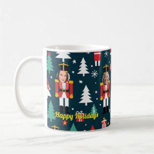 custom nutcracker 5 face photo Mug coffee cup