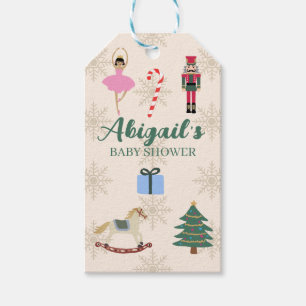 Custom Nutcracker Illustration Baby Shower Gift Tags