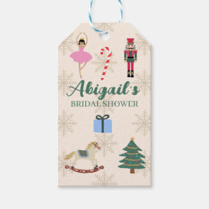 Custom Nutcracker Illustration Bridal Shower Gift Tags