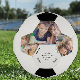 Custom Occasion 3 Photo Signed Soccer Ball