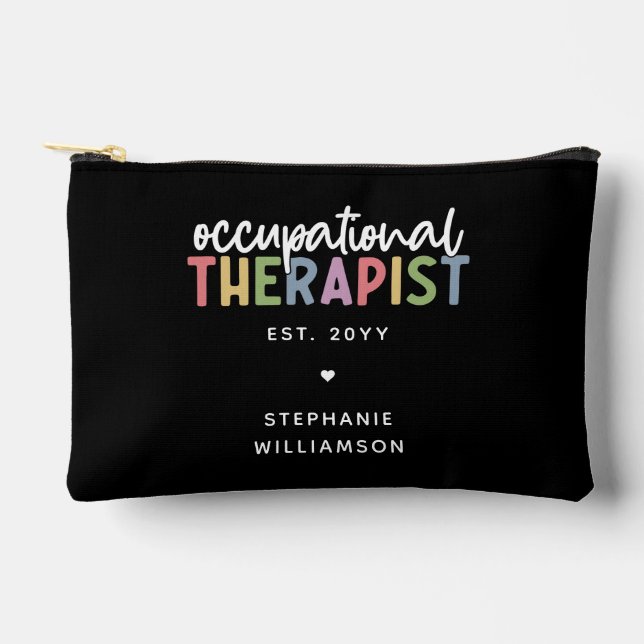 Custom Occupational Therapist OT Accessory Pouch (Front)