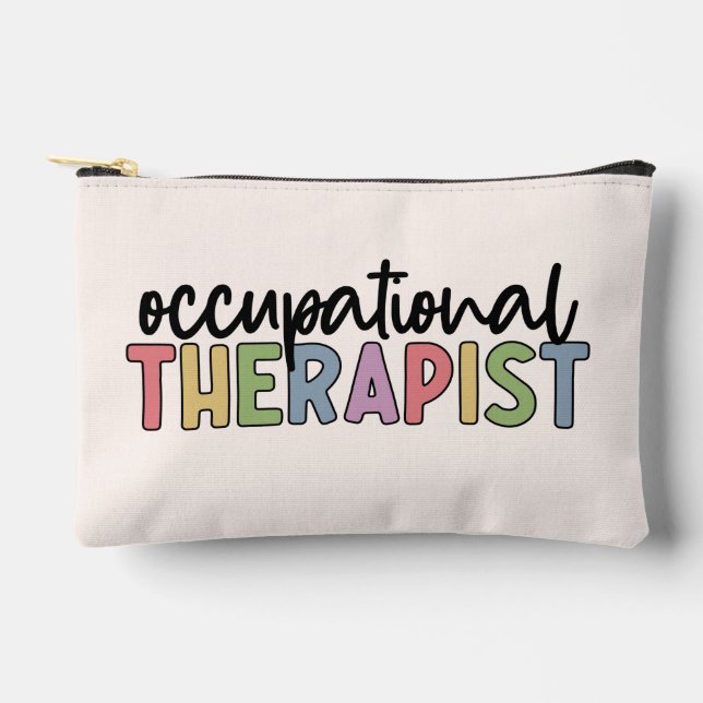 Custom Occupational Therapist OT Accessory Pouch (Front)