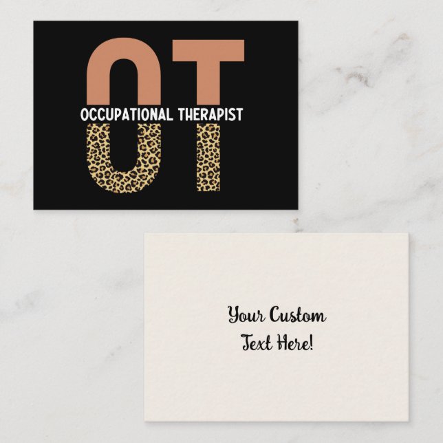 Custom Occupational Therapist OT Appreciation Card (Front/Back)