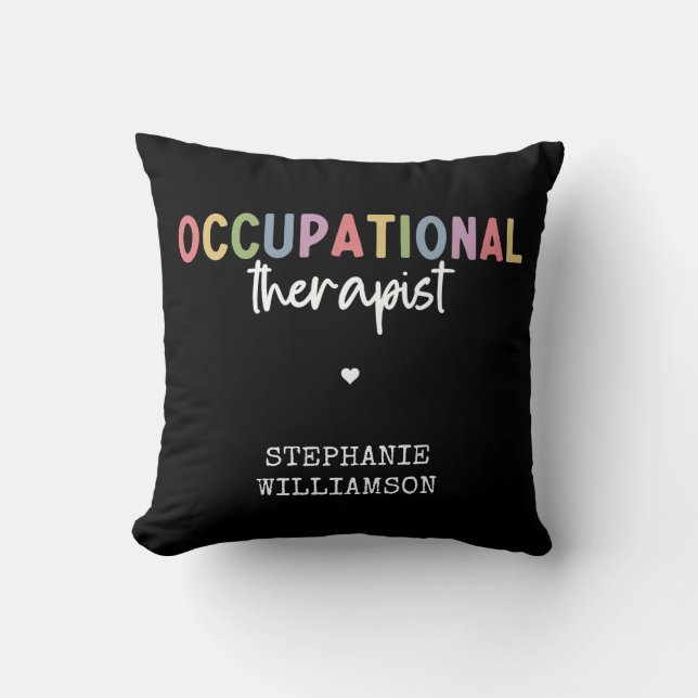 Custom Occupational Therapist OT Gifts Cushion (Front)