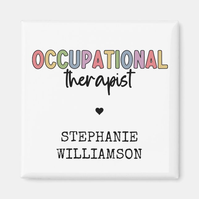 Custom Occupational Therapist OT Gifts Magnet (Front)