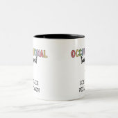 Custom Occupational Therapist OT Gifts Two-Tone Coffee Mug (Center)