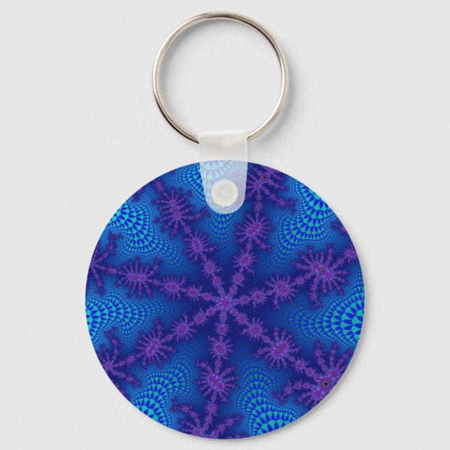 Custom Ocean Starburst Keychain (Front)