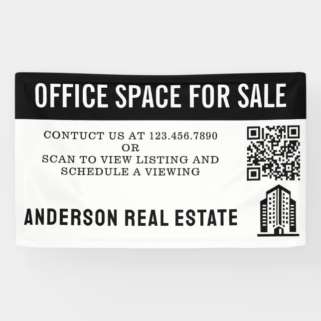 Custom Office for Sale Commercial Real Estate Banner (Horizontal)