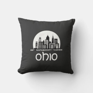 Custom Ohio Skyline Cushion