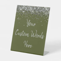 Custom Olive Green Birthday Party Your Text Here