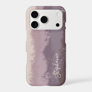 Custom Ombre Gradient Pastel Blush Purple Stripes