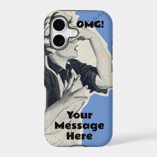 Custom OMG message antique 50s iPhone / iPad case