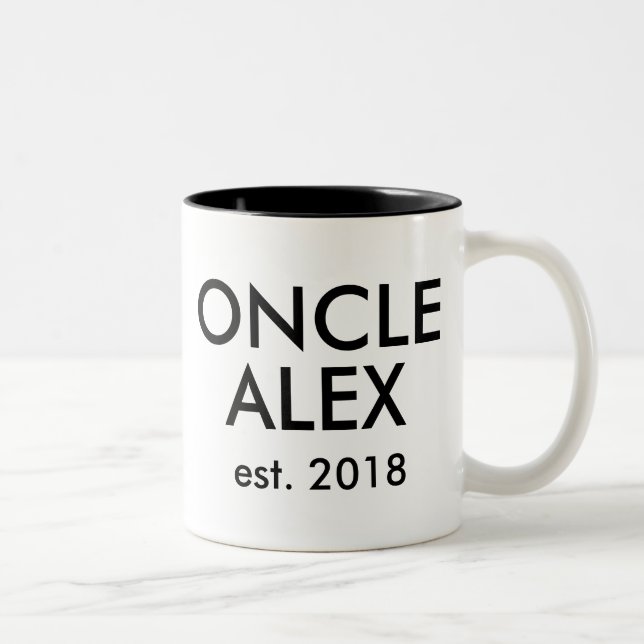 Custom Oncle Mug | cadeau de  naissance (Right)