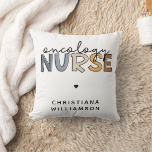 Custom Oncology Nurse Oncology RN Gifts Cushion