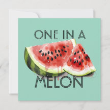 Custom ONE IN A MELON Summer Party Birthday Girl