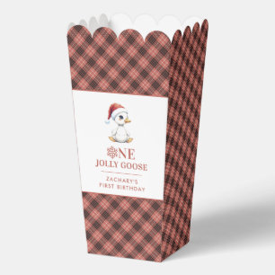 Custom One Jolly Goose December First Birthday Favour Box