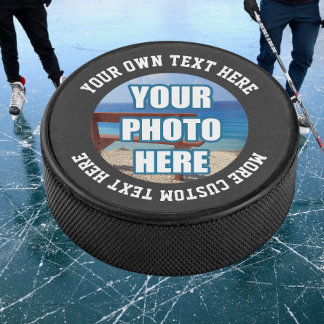 Custom One of a Kind Personalised Hockey Puck