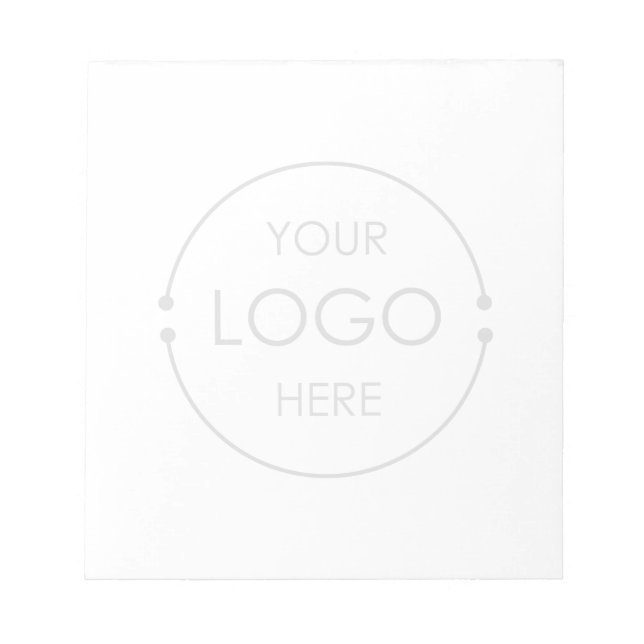 Custom Opaque Business Logo Company Branding  Notepad (Front)