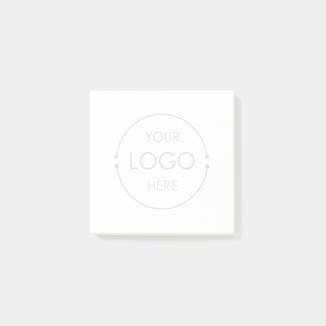 Custom Opaque Business Logo Company Branding  Post-it Notes (Front)