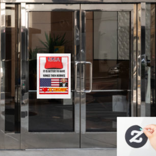Custom Opaque Window Cling with Dynamic All-Over D