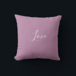 Custom Opera Mauve Solid Colour Minimalist Wedding Cushion<br><div class="desc">Loveable light spring purple opera mauve colour. Minimalist simple modern trendy chic style pastel aestethic in lavender solid colour. Mauve home decor,  mauve aesthetic decor,  mauve kitchen,  mauve colour.</div>