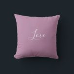 Custom Opera Mauve Solid Colour Minimalist Wedding Cushion<br><div class="desc">Loveable light spring purple opera mauve colour. Minimalist simple modern trendy chic style pastel aestethic in lavender solid colour. Mauve home decor,  mauve aesthetic decor,  mauve kitchen,  mauve colour.</div>
