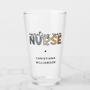 Custom Operating Room Nurse OR Nurse Appreciation Glass