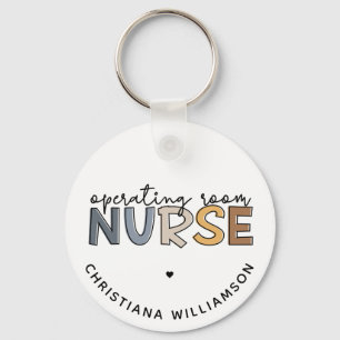 Custom Operating Room Nurse OR Nurse Appreciation Key Ring