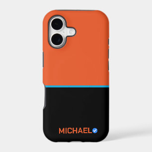 Custom Orange Blue Stripes