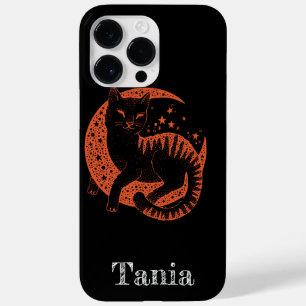 Custom Orange Cat on Black  Case-Mate iPhone 14 Pro Max Case