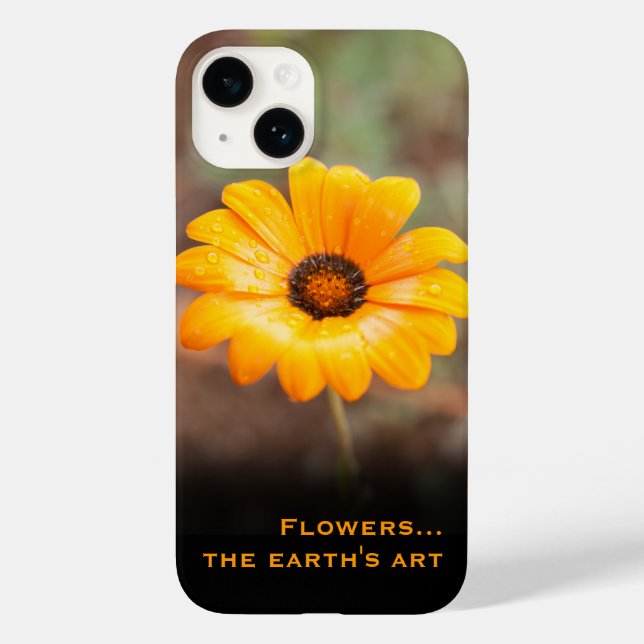 Custom Orange Daisy Close-Up Photography Case-Mate iPhone Case (Back)