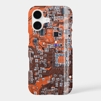 Custom Orange PCB Circuit Board for IT Pros