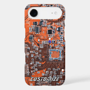Custom Orange PCB Circuit Board for IT Pros 2