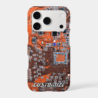 Custom Orange PCB Circuit Board for IT Pros 2