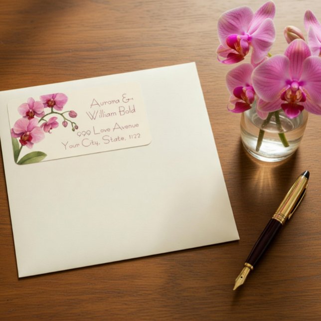 Custom Orchid Address Labels (Creator Uploaded)