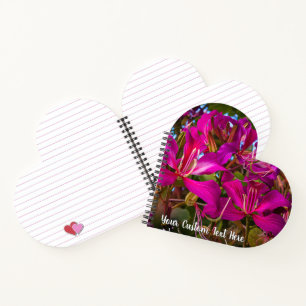 Custom "Orchid Tree" Spiral Notebook