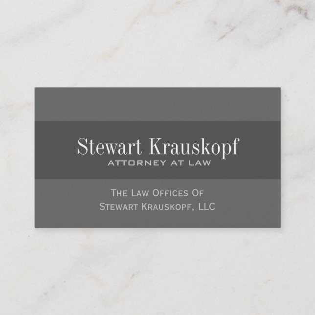 Custom Order - Attorney Business Cards (Front)
