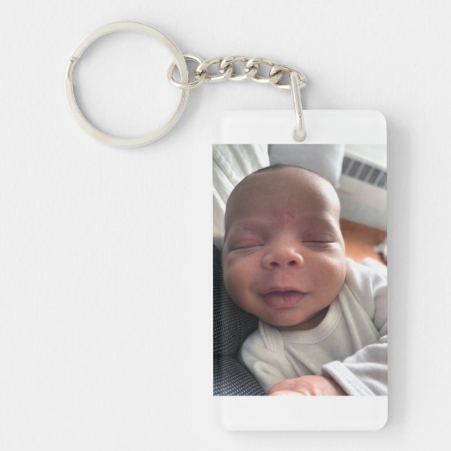 Custom Order Baby Photo Keychain (Front)
