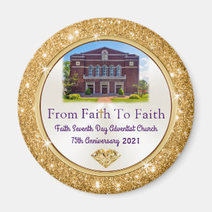 Custom Order Church Photo Magnet, 2.25 inch Magnet