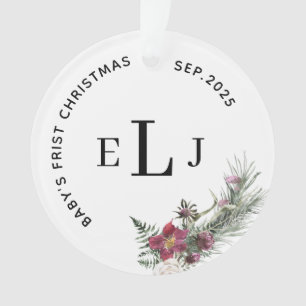 Custom Ornament for Baby's First Christmas & Date