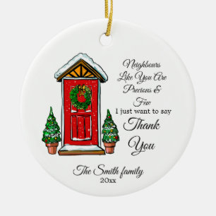 custom ornament for neighbor couple - families