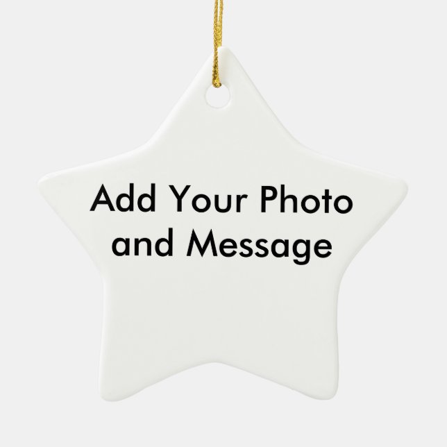 Custom Ornament Star (Front)