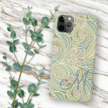 Custom Ornate Chic Pastel Paisley Floral Pattern iPhone 11 Pro Max Case<br><div class="desc">Beautiful contemporary pastel blue violet, pale lime green, soft taupe brown and mauve coloured Paisley flowers, swirls and vines pattern. With room to customise or personalise with monogram or initial of your choice. Ornate, funky, modern and whimsical hipster design for the fancy and elegant artistic fashionista or artsy fashion diva,...</div>